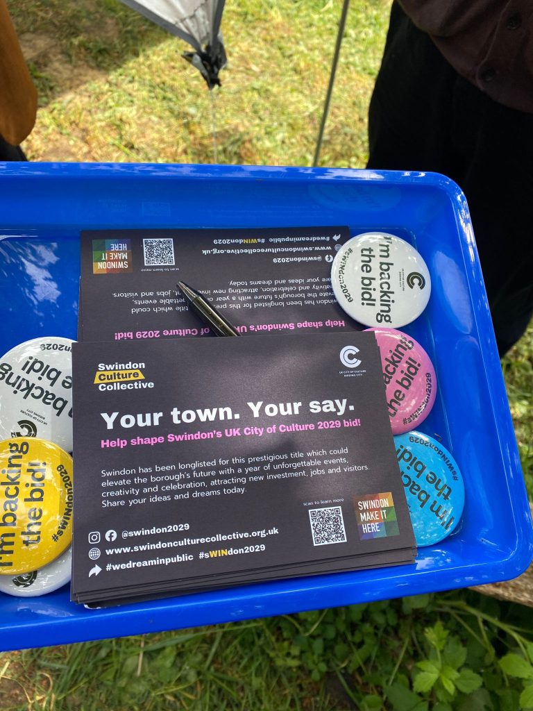 Two consultation cards with backing the bid